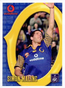 2003 Otago Rugby Football Union Our Team Collector Series #NNO Simon Maling Front